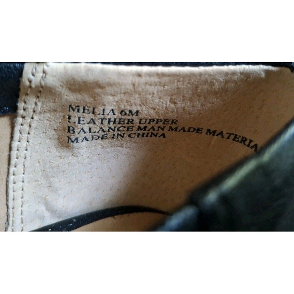 Kelsi Dagger Pleated Leather Ballet Flats Size 6 Black Flower Knot Quiet Luxury - Picture 4 of 9